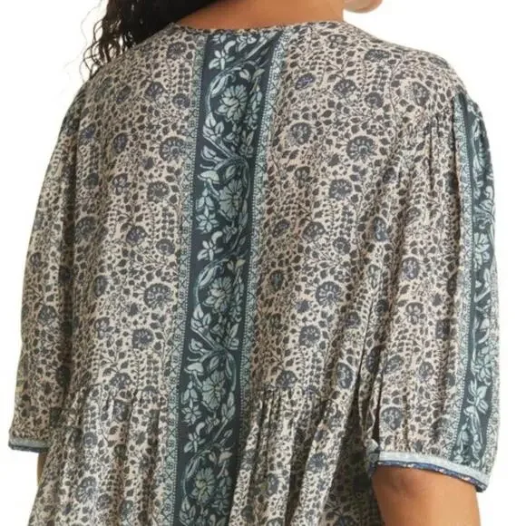 BA&SH Tobias Floral Tie-Neck Top Size 0 / XS – Boho Flowy Festival Blouse - Picture 5 of 8